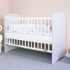 New Baby Łóżeczko dziecięce Leo, biało-szare