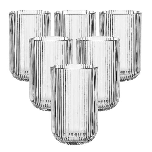 Altom Szklanka wysoka Selena, 430 ml, zestaw 6 sztuk