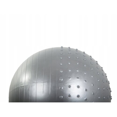 Gymnastic massage ball 55 cm with pump, grey