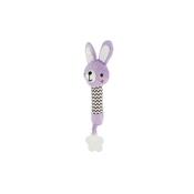 Pískátko / kousátko babyted Zajíček plyš 25 cm,fialová
