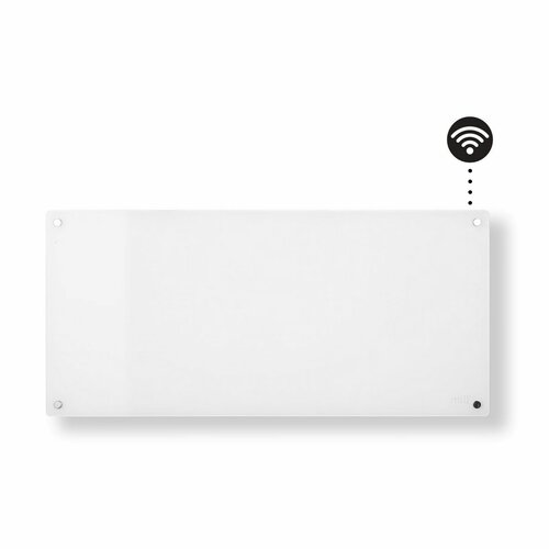 Mill Szklany grzejnik konwektorowy na ścianę z Wifi 900 W, biały