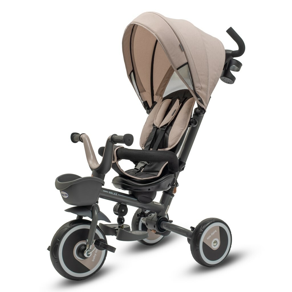 Detská trojkolka Baby Mix 5v1 RELAX 365 ° béžová