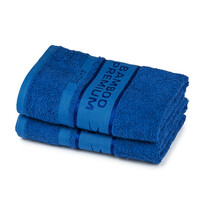 4Home Bamboo Premium рушник для рук синій, 50 x 100 см, комплект 2 шт.
