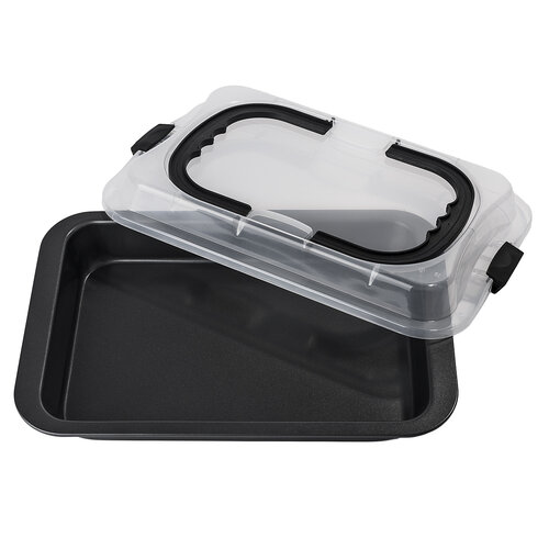 Forma wysoka do pieczenia z pokrywką, czarny