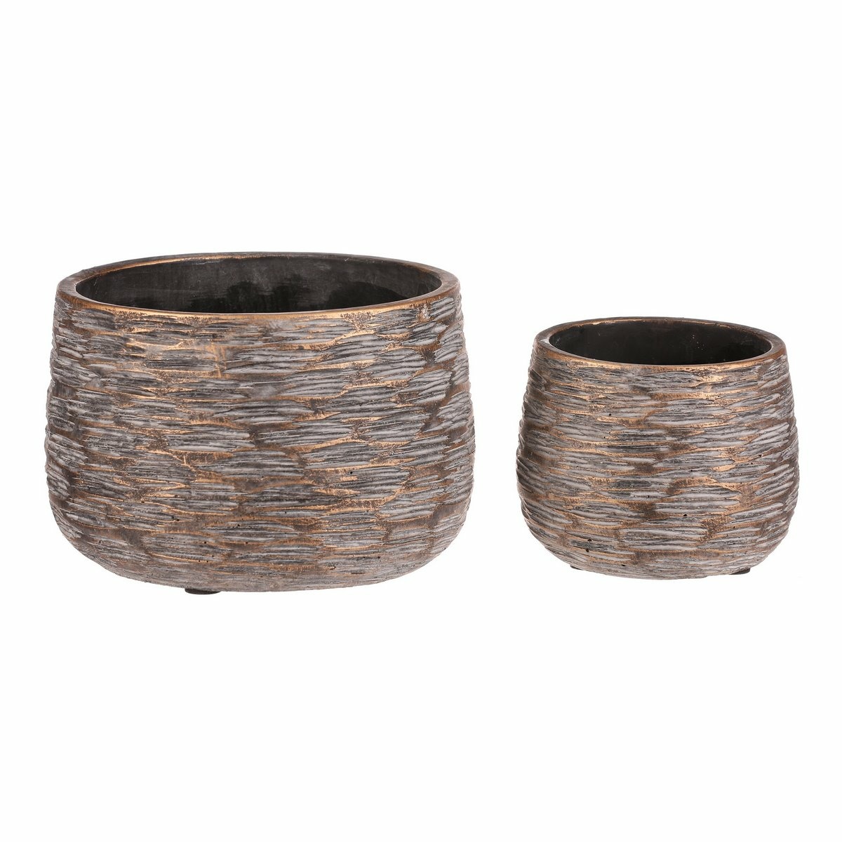 Zestaw osłonek betonowych Ryha, 2 szt., szary, wys. 12 cm