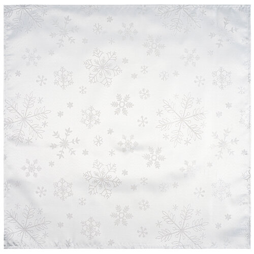 Vánoční ubrus Snowflakes bílá, 77 x 77 cm