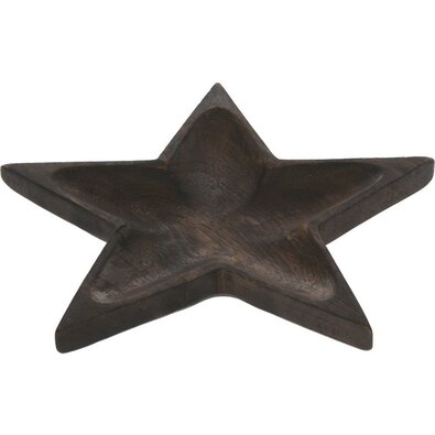 Miska z drewna mango Star, 24 x 2 x 24 cm