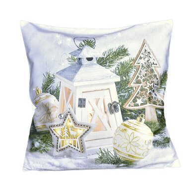 Świąteczna poszewka na poduszkę Lucerna złoty, 40 x 40 cm