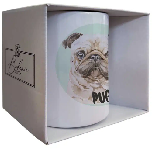 Bohemia Gifts Cană din ceramică - Pug, 350 ml