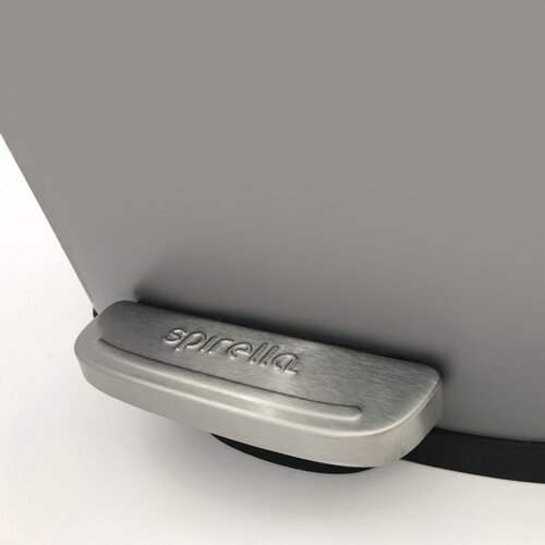 Coș de gunoi cu pedală soft-close Spirella Akira 12 l, gri-maro mat