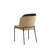 Sada jídelních židlí Dore Beige and Black, 2 ks