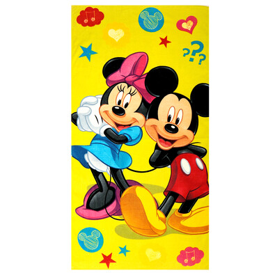 Mickey és Minnie fürdőlepedő, 75 x 150 cm