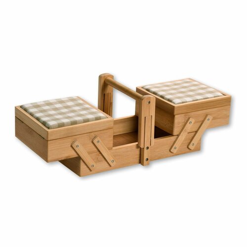 Kesper 58711 Organizator pentru accesorii de cusutdin bambus, 29 x 17 x 16,5 cm