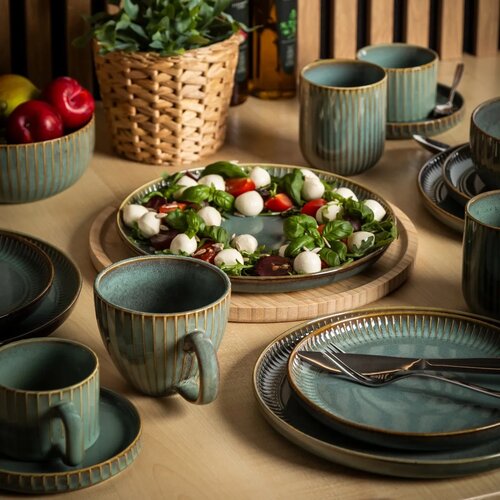 Altom Set of 2 dessert plates Reactive Sage 20,5 cm