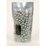 Dekoračné perly 8-16 mm strieborné s glitrami