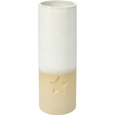 Csillag porcelán váza, 21 x 8 cm