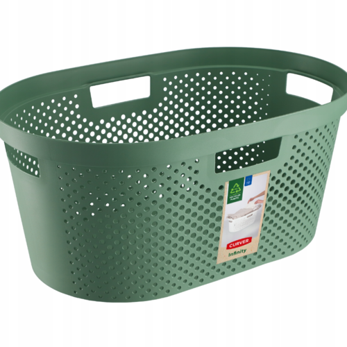 Curver Koš za čisto perilo Infinity 39 l, zelena