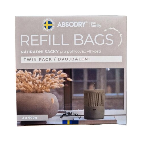 Everbrand Náhradné vrecká do pohlcovača vlhkosti Absodry Duo Family Bag 6-series, 2 x 600 g