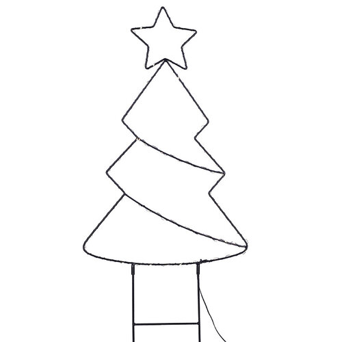 Solight LED venkovní dekorace vánoční stromeček, 85x LED, časovač, 68cm, 3x AA, 1v290