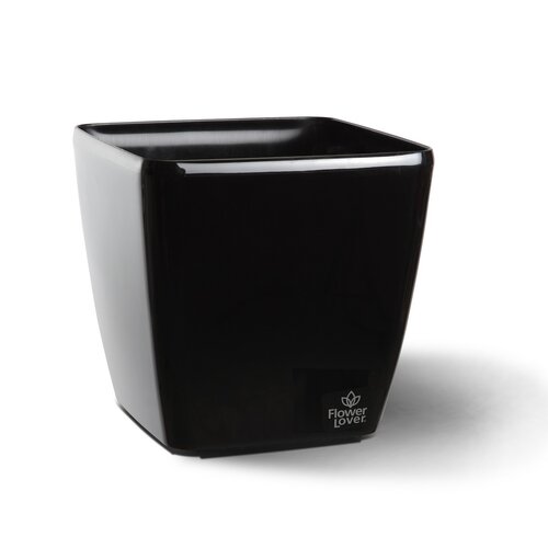 Flower Lover Горщик для квітів Quadrato Easy чорний, 34 см