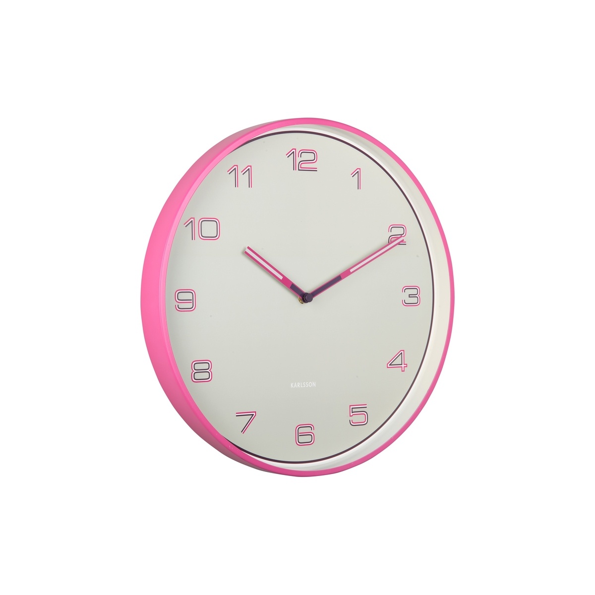 Karlsson 6013BP designové nástěnné hodiny růžová, pr.  40 cm - thumb (1)
