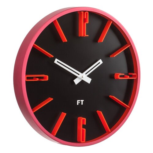 Future time FT6010BK Numbers Designové nástenné hodiny, pr. 30 cm