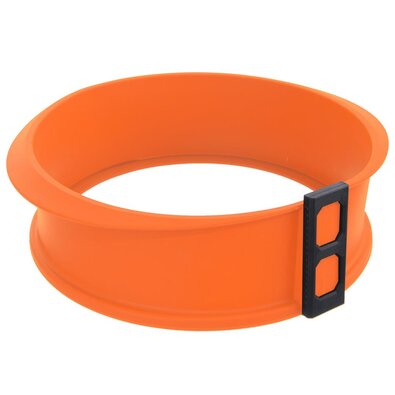 Orion Silikonska tortna forma s steklenim dnom,oranžna