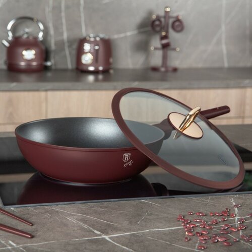 BerlingerHaus Wok mit Deckel Leonardo 28 cm