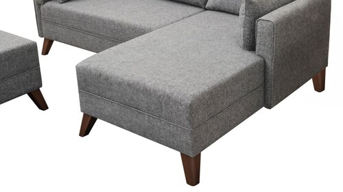 Klappecksofa Bella Corner Right 2 Grey