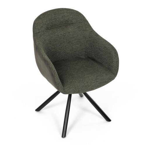 Set de scaune de sufragerie cu mecanism deîntoarcere DCH-Y1143 GRN2, 2 buc.