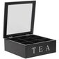 Box na čajové vrecúška, čierna