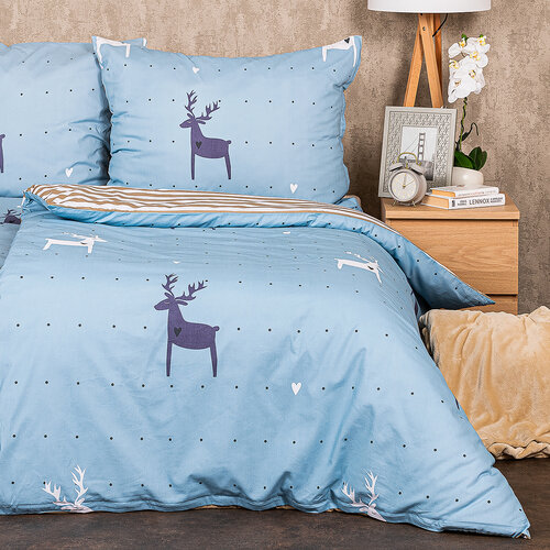 4Home Bavlnené obliečky Deer love, 220 x 200 cm, 2 ks 70 x 90 cm