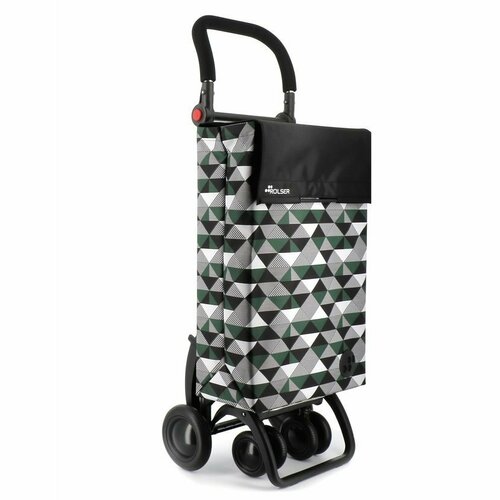 Torba na zakupy Rolser Classic Sahara Tour 4x4 nakółkach, zielony khaki