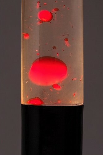 Rabalux 76028 dekoracyjna lampa stołowa LEDLavastic, czerwona