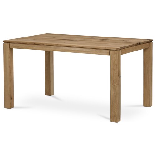 Stół jadalny z litego drewna 140 x 80 cm, dąb