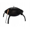 Gartenfeuerstelle mit Deckel Schwarz, Durchmesser 56 x 39,5 cm