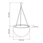 Keter Viseči lonec Sphere mocca, premer 35 cm