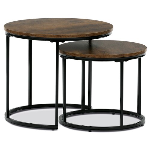 Sada odkládacích stolků, staré dřevo, 2 ks