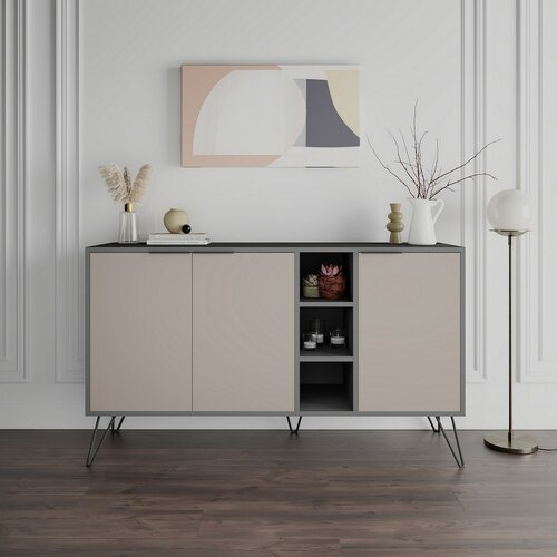 Skříňka Clara Light Mocha and Anthracite