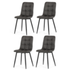 Set de scaune de sufragerie Vintage CT-281 BK3, 4