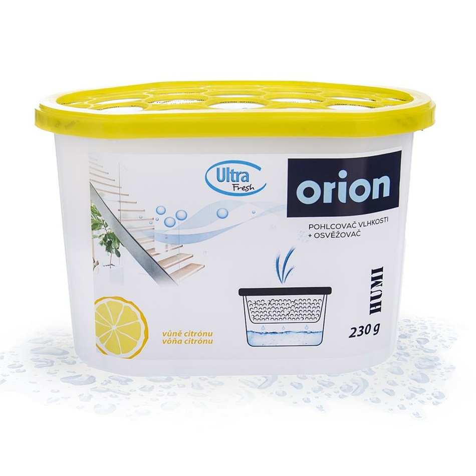 Orion Jednorázový pohlcovač vlhkosti 180 g, citrón