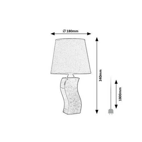 Rabalux 74073 stolní lampa Dayami, šedá