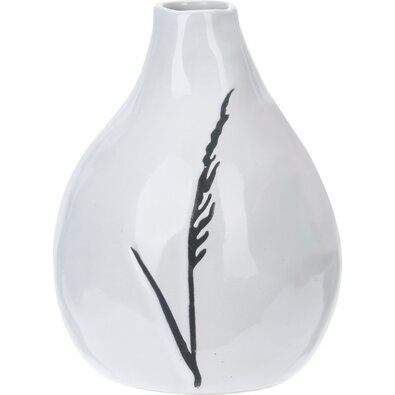 Porcelanska vaza Art z dekorom trave, 11 x 14 cm