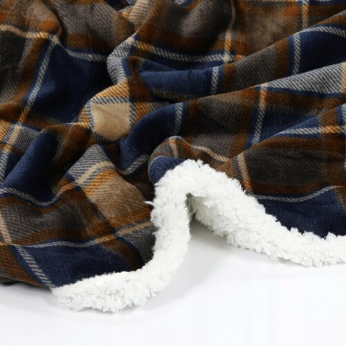 Baránková deka Classic modrá, 200 x 150 cm