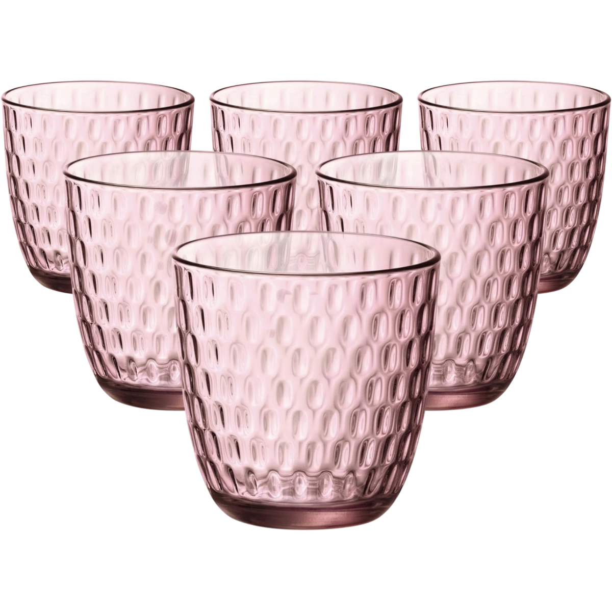 Bormioli Rocco 6-dielna sada pohárov Lilac, 290 ml, růžová