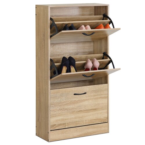 Szafka na buty z przegrodami G1016 OAK, dąb