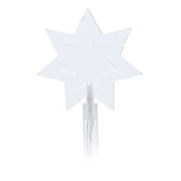 Venkovní vánoční osvětlení Hvězda, 5 ks, 15 LED teplá bílá, s časovačem