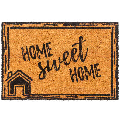 Kokosová rohožka Home Sweet Home, 40 x 60 cm
