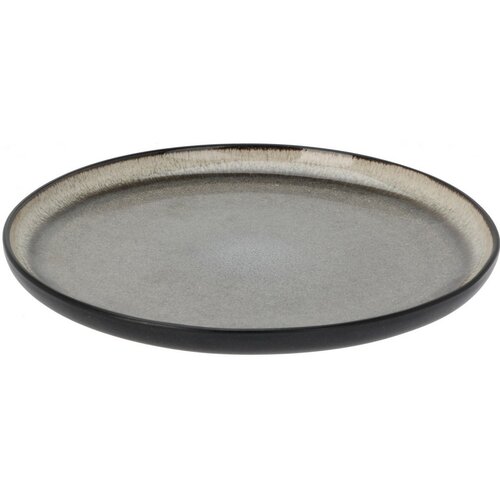 Farfurie plată din gresie Moss, diametru 26 cm