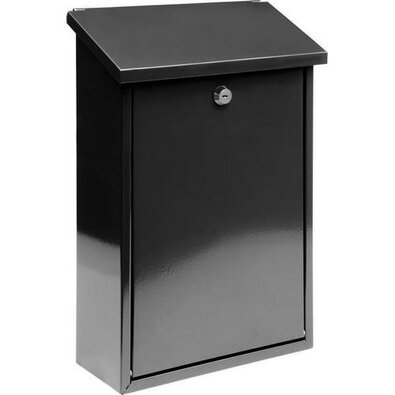 Poštna schránka črna, 40 x 25 x 10 cm